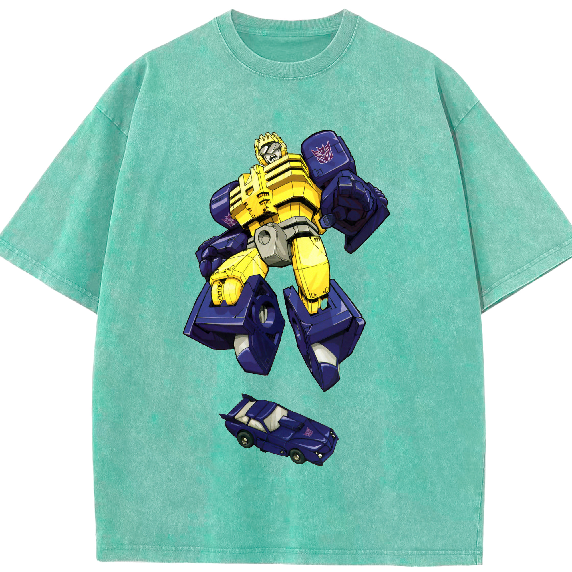 （画像用）  綿100% ヴィンテージ風 半袖Tシャツ（フロントプリント）